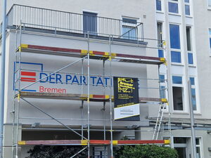 Verbandshaus Der Paritätische Bremen mit Gerüst